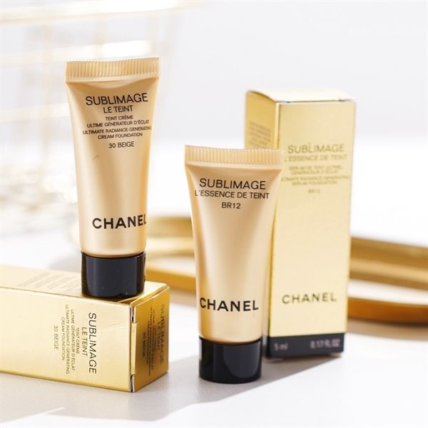 Kem Nền Chanel BR12 - Sublimage L' essence De Teint Serum Foundation/Le Teint Cream Foundation 5ml