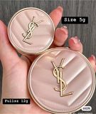 Mini 5g Gãy Nắp - Phấn Nước Cushion YSL Touche Eclat Glow Pact Cushion High Cover Mesh Foundation - B10 (Vỏ Da Hồng)