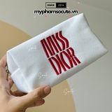 Túi Đựng Mỹ Phẩm DIOR Miss Dior Thêu Đỏ 14.5x10x8cm