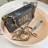 Túi Dior Rouge Couture Lipstick Pouch - Custom Kèm Dây Siêu Đẹp