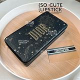 Túi Dior Rouge Couture Lipstick Pouch - Custom Kèm Dây Siêu Đẹp