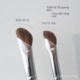 Cọ Trang Điểm Lông Thú Tạo Khối Mũi, Mắt Hình Liềm - Màu Bạc Size Nhỏ