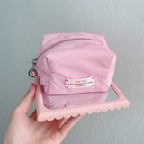 Túi Đựng Mỹ Phẩm LANEIGE Bouncy Pouch Hồng Pastel Mini 16x12x7cm