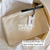 Túi Dẹp YSL Large Cotton Pouche w Pocket 24x15.5cm