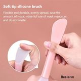 Cọ Đắp Mặt Nạ Bằng Silicon 2 Đầu - Random Màu