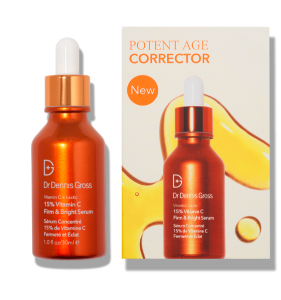 Serum sáng da Dr. Dennis Gross Vitamin C Lactic Acid 15% Firm & Bright Serum 7ml