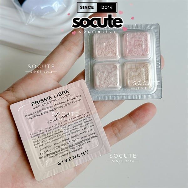 Sample Phấn Phủ Bột Givenchy Prisme Libre Loose Powder - Màu 03 Voile Rose