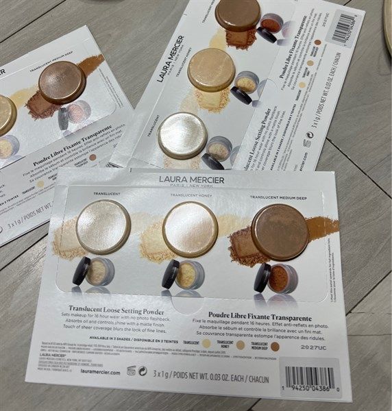 Sample Phấn Phủ 3 Màu LAURA MERCIER Translucent Loose Setting Face Powder 3x1g