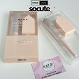 Set Cọ Má Và Mút Tán Hera Base Tool Kit Brush Puff (Powder Brush Sponge Foundation)