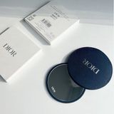 Gương Tròn Đen Dior Vanity Case Mirror Black