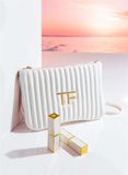 Túi Da Dập Sọc Trắng Tomford