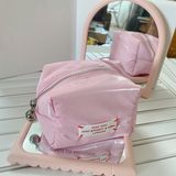 Túi Đựng Mỹ Phẩm LANEIGE Bouncy Pouch Hồng Pastel Mini 16x12x7cm