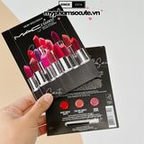 Sample vỉ son MAC Ximal Silky Matte Lipstick 3 ô ( 691-617-608 )