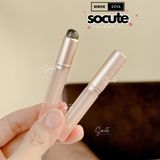 Cọ Tô Son Môi Đầu Tròn Bằng Silicone Đàn Hồi Không Nhòe - MINI Hồng Trong Suốt