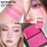 Phấn Má Hồng Patrick Ta 2in1 Double-Take Cream And Power Blush Duo Màu She‘s Giving