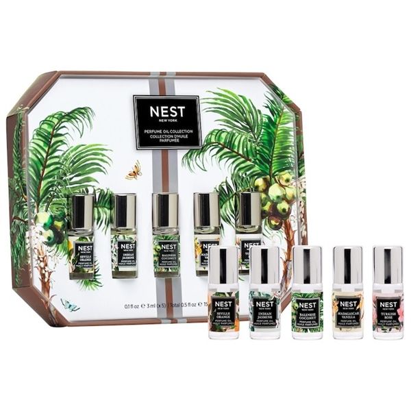 Set Nước Hoa NEST New York Mini Perfume Oil Set ( 3 mL Balinese Coconut Perfume Oil, Turkish Rose Perfume Oil, Seville Orange Perfume Oil, Indian Jasmine Perfume Oil, Madagascar Vanilla Perfume Oil)