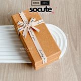 Hộp Quà Mini Đựng Son/Nước Hoa - Nâu Nơ Be