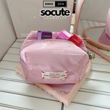 Túi Đựng Mỹ Phẩm LANEIGE Bouncy Pouch Hồng Pastel Mini 16x12x7cm