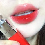 Son Dior Addict Lip Tint Màu 561 Natural Poppy Unbox - Đỏ cam - Đầu Cọ To
