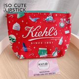 Túi Đựng Mỹ Phẩm Kiehl's 16x7.2x14,3 - Đỏ