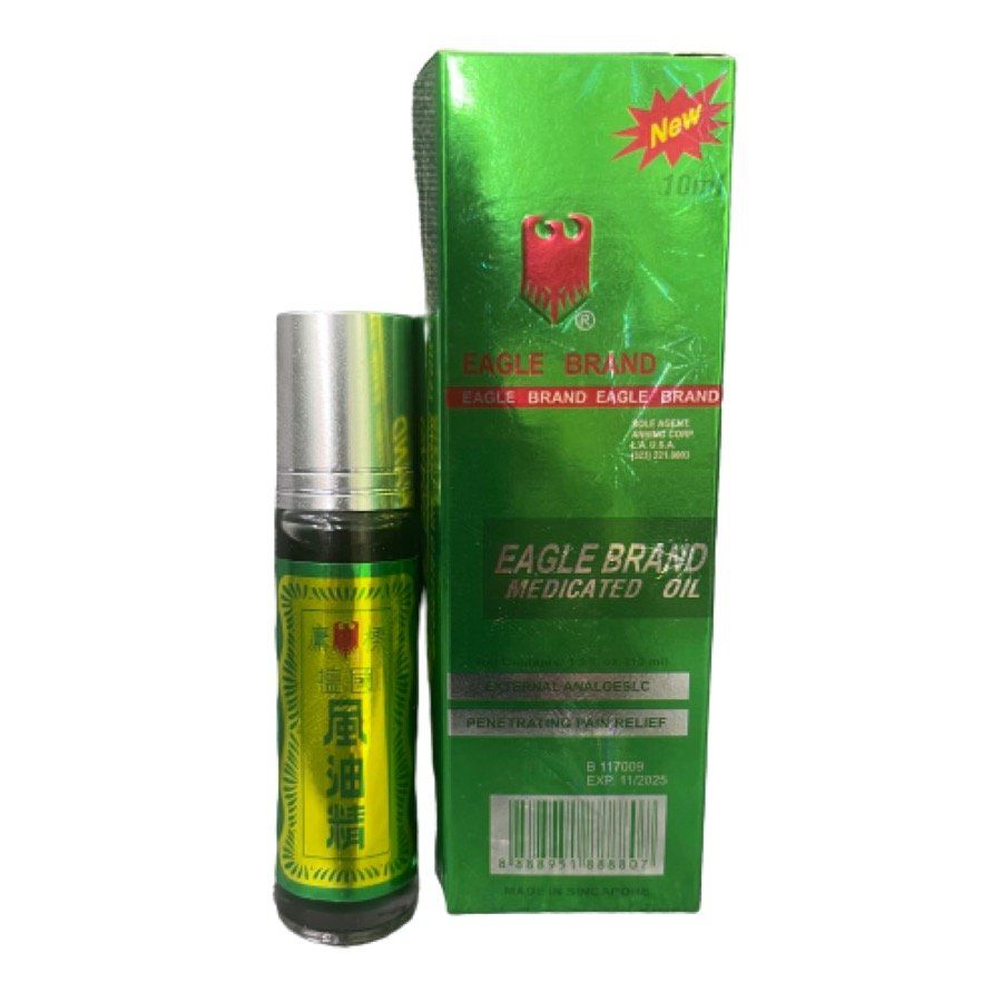  Dầu Lăn Eagle Brand Singapore 12ml (Nhiều Mùi) 