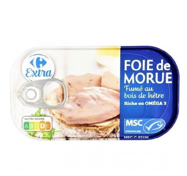  Gan Cá Tuyết Xông Khói Carrefour 121g 