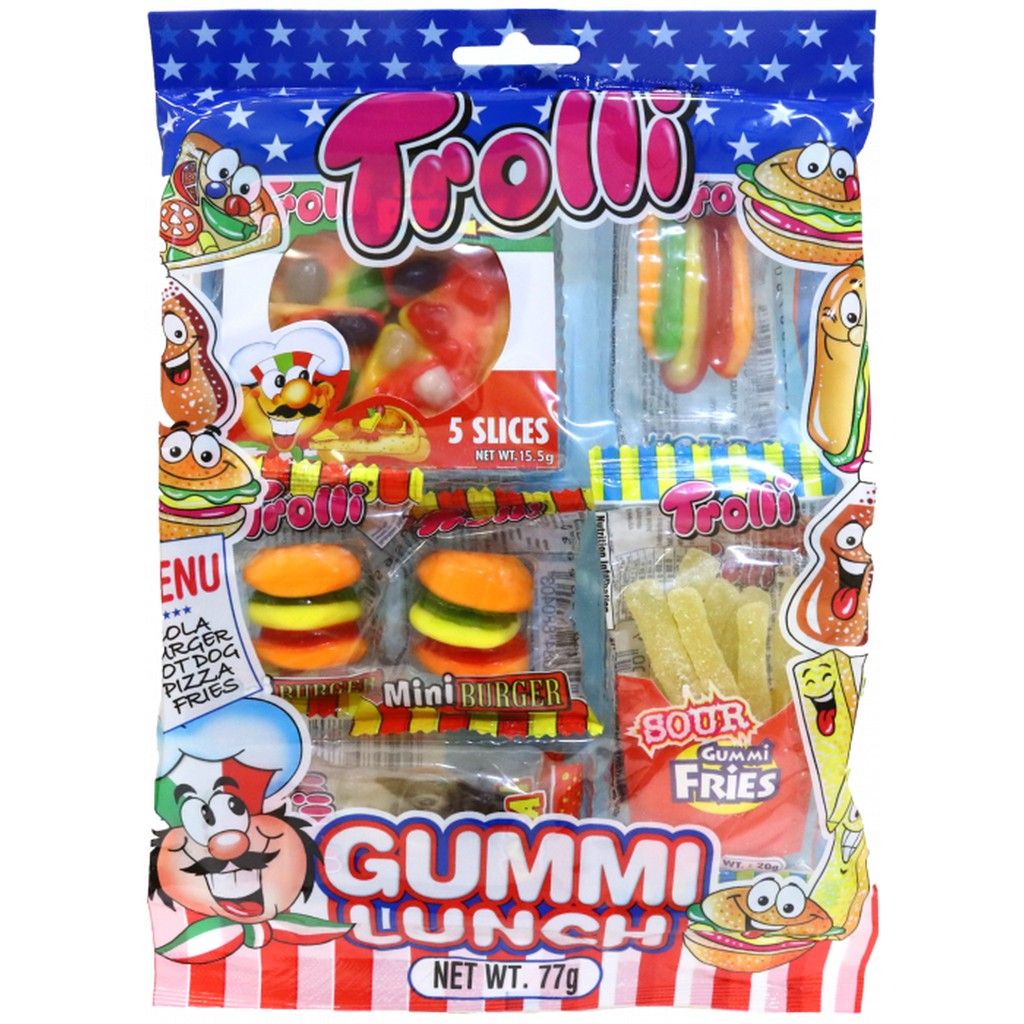 Kẹo Dẻo Trolli Gummi Lunch 77g