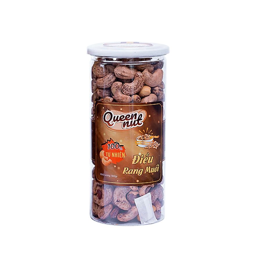 Hạt Điều Rang Muối Vỏ Lụa Lành Hưởng 500G