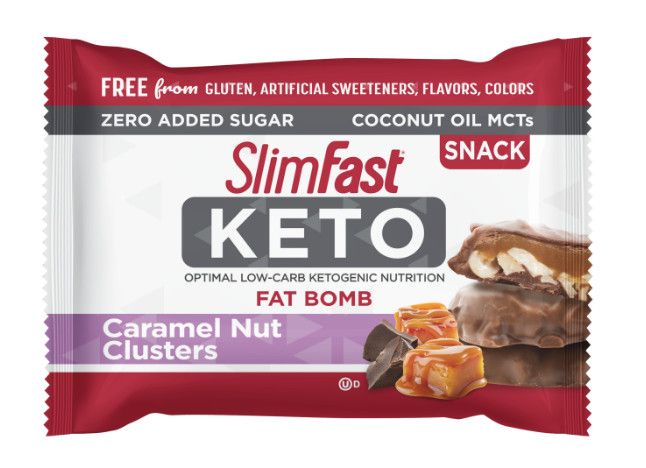 Kẹo SlimFast Keto Fat Bomb Caramel Nut Clusters 20g