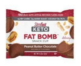 Kẹo SlimFast Keto Fat Bomb Peanut Butter Choco 20g