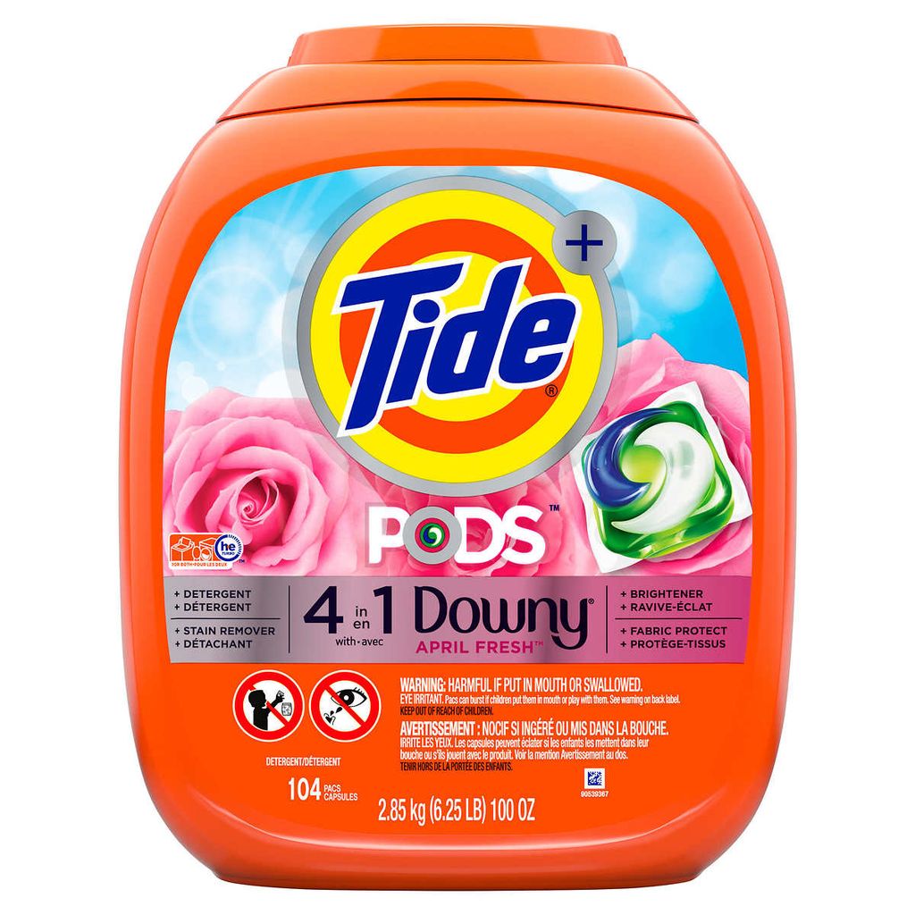  Viên Giặt Tide Pods 4 in 1 Downy April Fresh 2.85Kg x 104 viên 