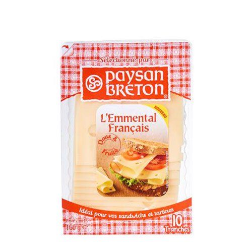  Phô Mai Lát Emmental Paysan 160g (10 Miếng) 