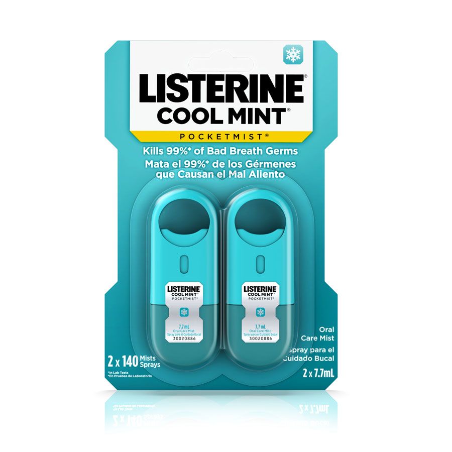  Xịt Listerine Cool Mint Pocketmist (2x7.7ml) 