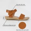Sandal bánh mỳ nữ quai ngang phối ô caro 015