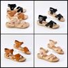 Sandal bánh mỳ nữ quai chéo 016