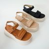 Sandal bánh mì quai dán 6cm 112
