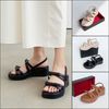 Sandal bánh mì nữ phối quai hình nơ 139
