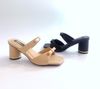 Guốc 2 quai nơ, gót tròn 5cm 208