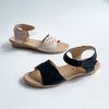 Sandal quai lá lazer đế cao su 3cm 25