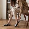 Giày sandal mũi vuông slingback cao cấp thanh lịch gót cao 2cm MT2504