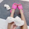 Dép bánh mỳ nữ đi mưa quai ngang đế 5cm MT739