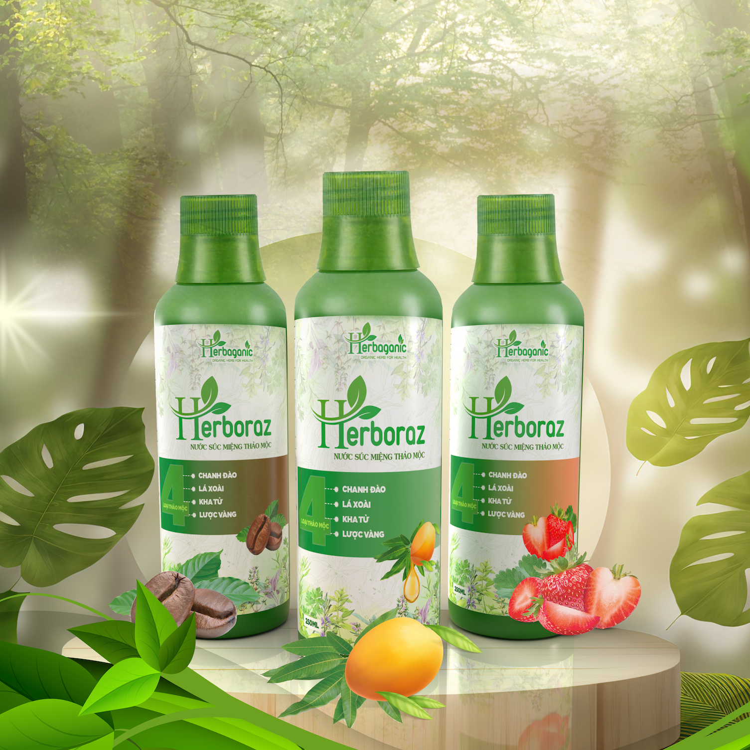 Nước súc miệng thảo mộc Herboraz
