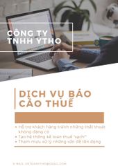 DỊCH VỤ BÁO CÁO THUẾ