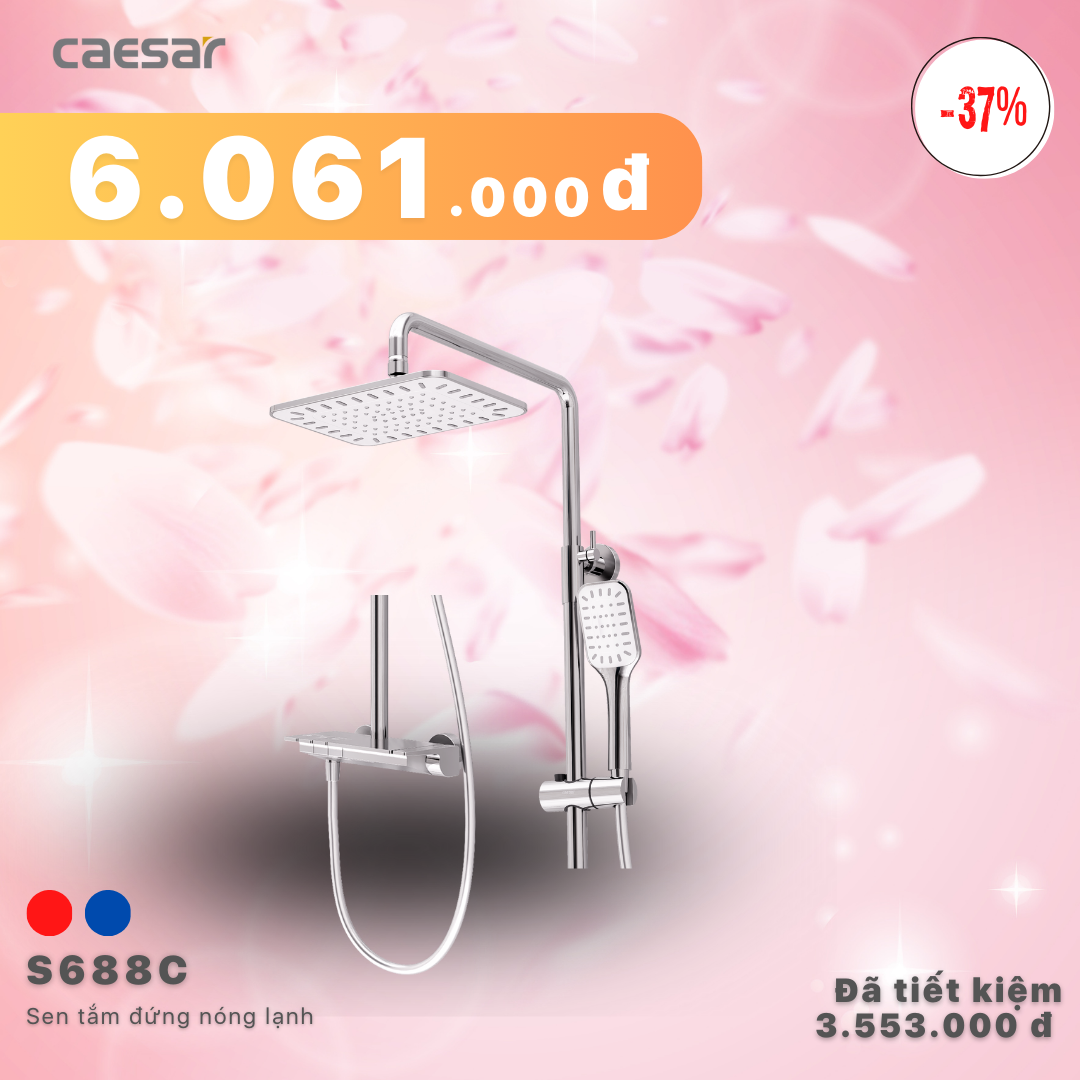 Khuyến mãi ưu đãi -Sen tắm đứng nóng lạnh - S688C