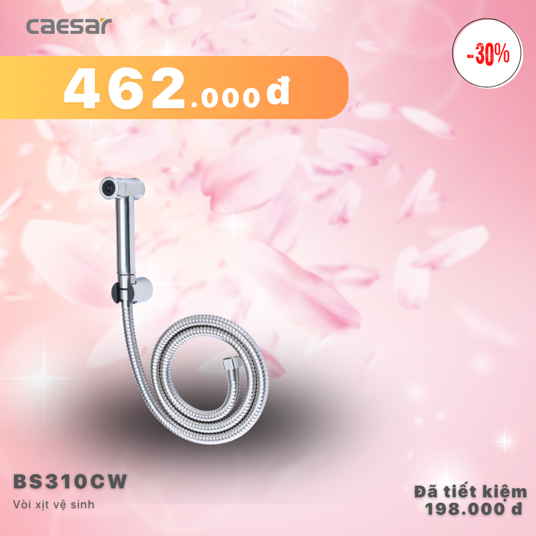 Khuyến mãi ưu đãi Vòi xịt vệ sinh - BS310CW