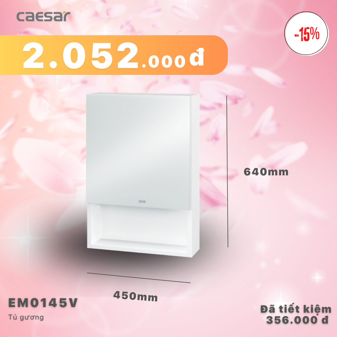 Khuyến mãi ưu đãi Tủ gương - EM0145V