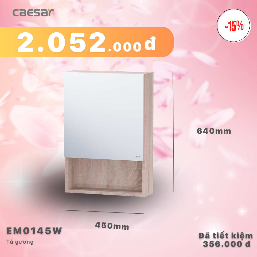 Khuyến mãi ưu đãi Tủ gương - EM0145W