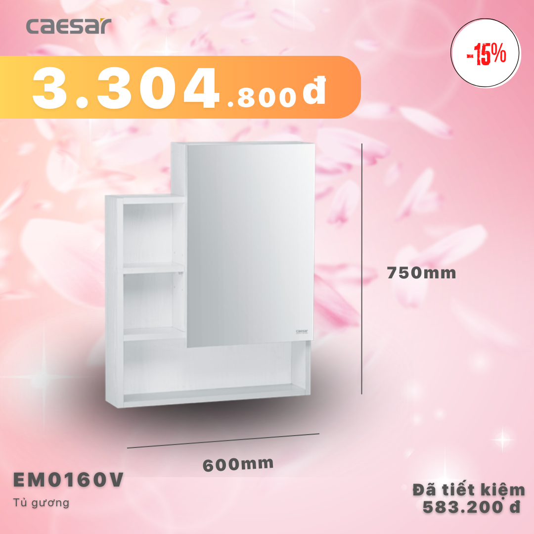 Khuyến mãi ưu đãi Tủ gương - EM0160V