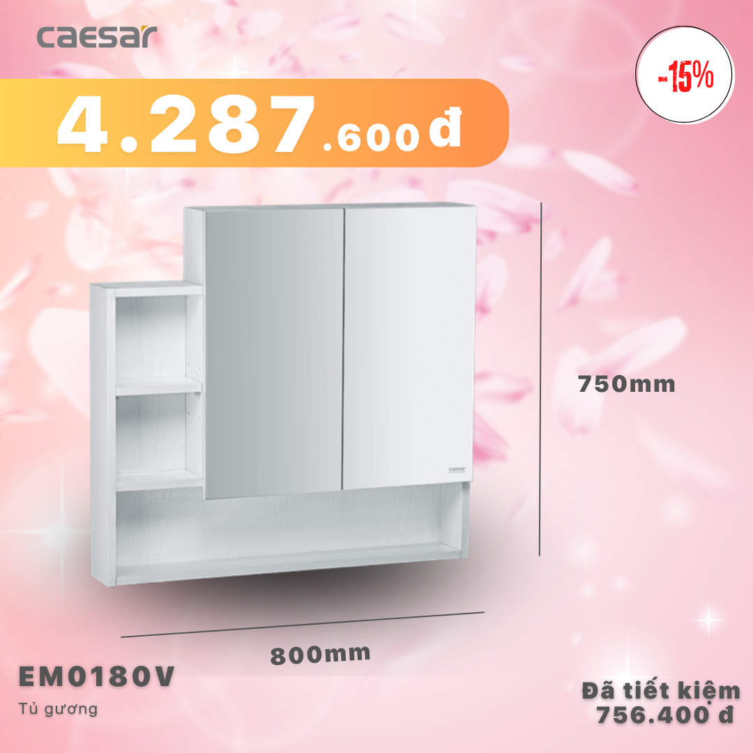 Khuyến mãi ưu đãi Tủ gương - EM0180V