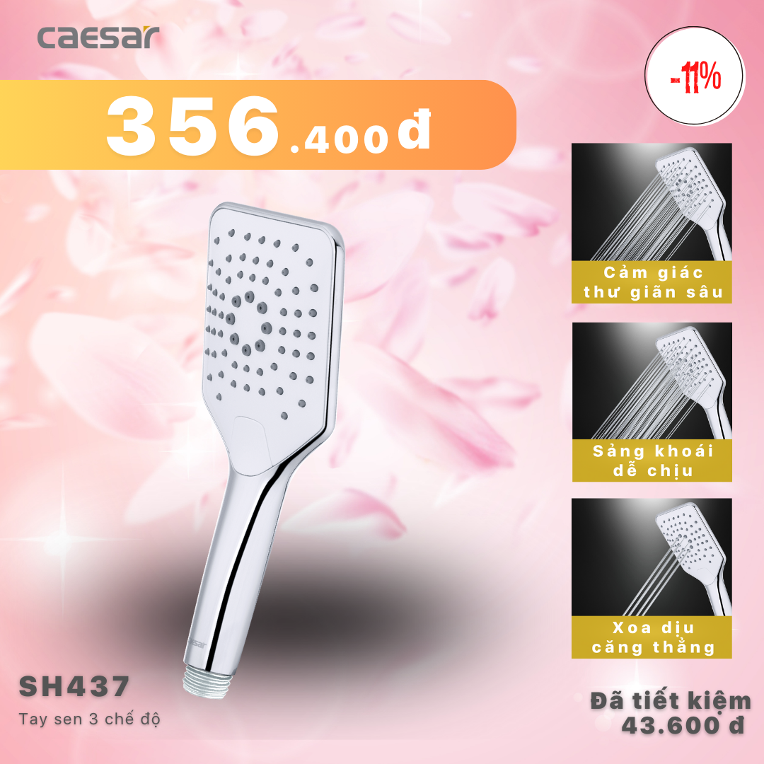 Khuyến mãi ưu đãi Tay sen 3 chế độ xả SH437